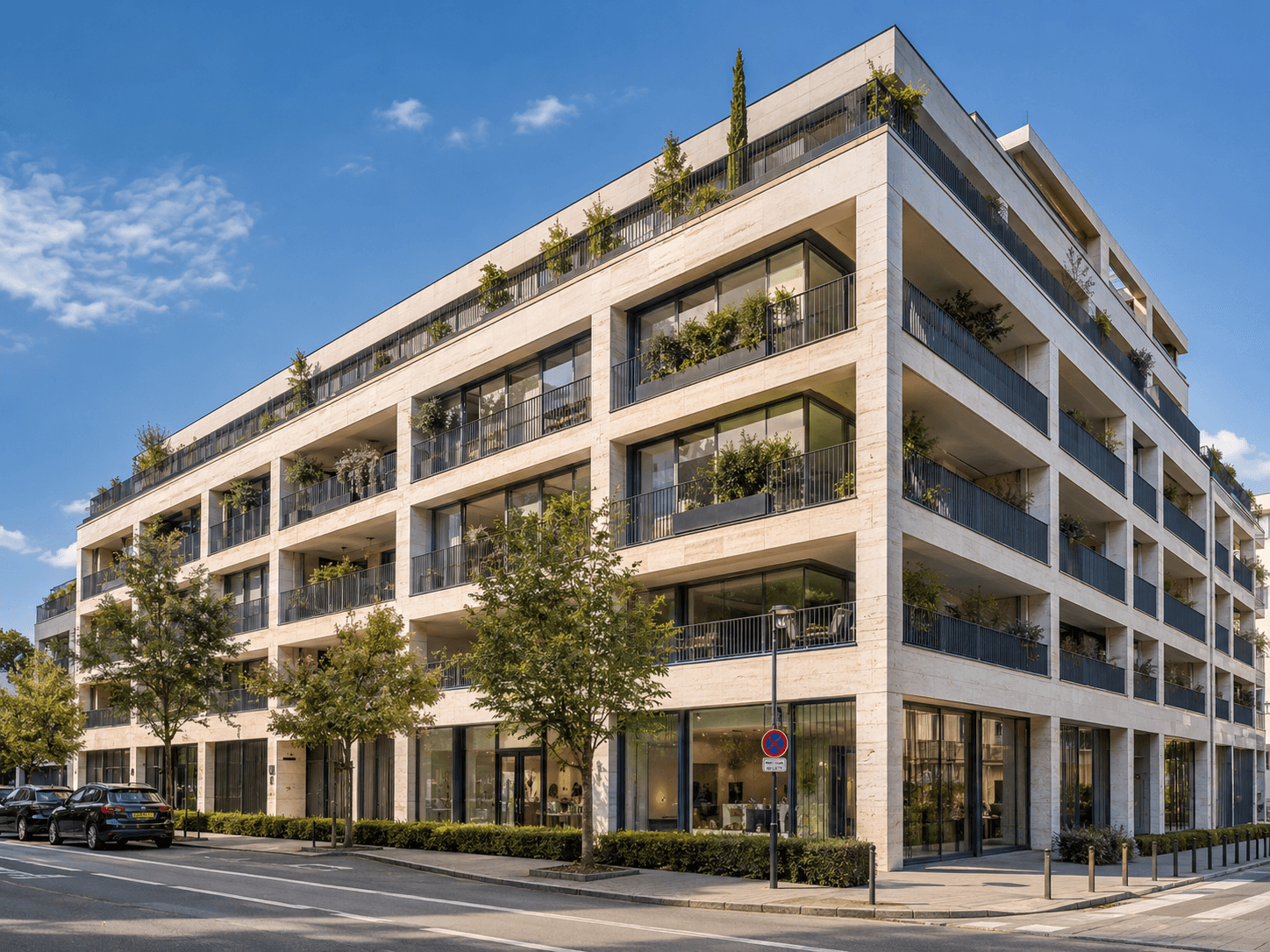 Bâtiment résidentiel contemporain, opération immobilière